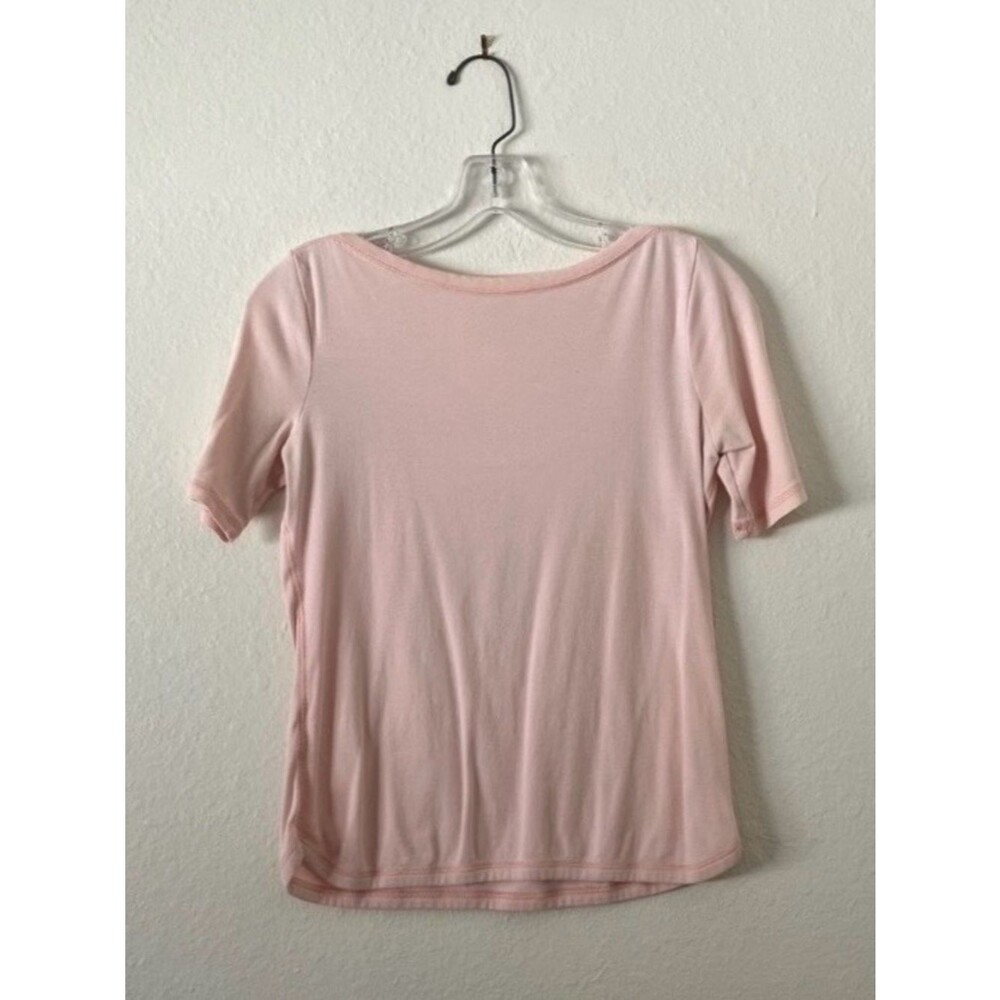 Pink Talbots Stretch Weekend Tee